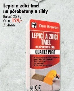 Lepicí a zdicí tmel Quartz Poro Den Braven