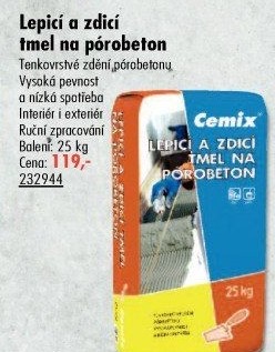Malta na pórobeton Cemix