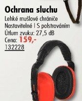 Mušlový chránič sluchu Atol