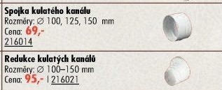 Spojka ventilačního kanálu
