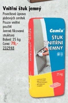 Štuková omítka Cemix