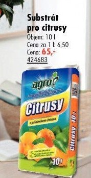 Substrát pro citrusy Agro