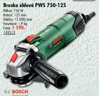 Úhlová bruska Bosch PWS 750-125