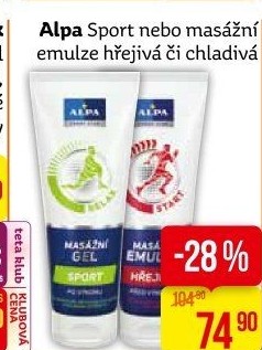 Gel masážní Sport Alpa