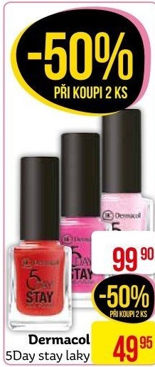 Lak na nehty 5 Day Stay Dermacol