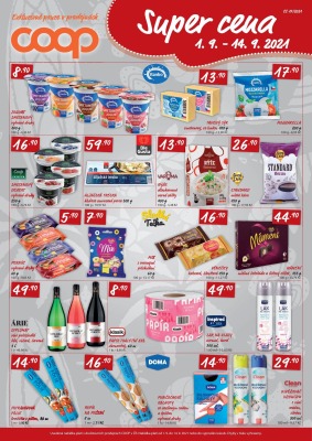akční leták COOP 1.9.2021-14.9.2021