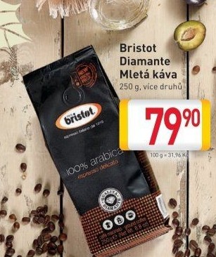 Mleté kávy Diamante Bristot