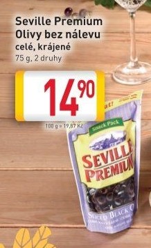 Olivy bez nálevu Seville Premium