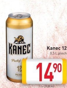 Pivo polotmavý ležák 12 Kanec Zámecký pivovar Břeclav