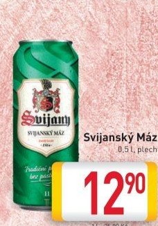 Pivo světlý ležák 11° Svijanský Máz Svijany