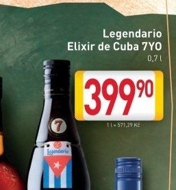 Rum Legendario Elixir de Cuba 7YO