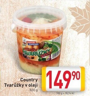 Sýr tvarůžky Country v oleji Gurmán Klub