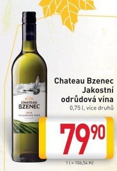 Vína Chateau Bzenec