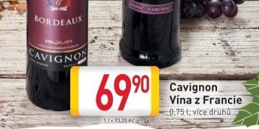 Víno Cavignon