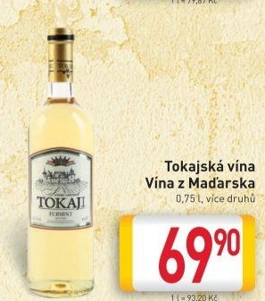 Víno Furmint Tokaji