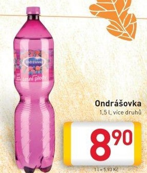 Voda ochucená Ondrášovka