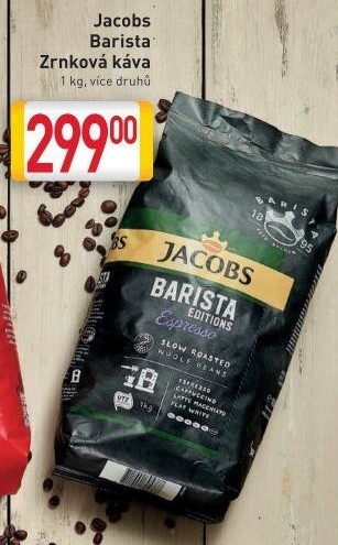 Zrnková káva Barista Jacobs