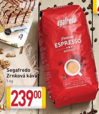 Zrnkové kávy Segafredo