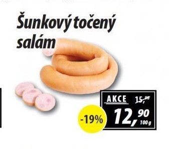 Salám šunkový točený