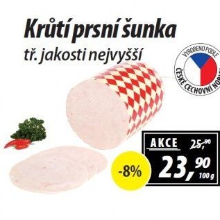 Šunka krůtí prsní nejvyšší jakosti