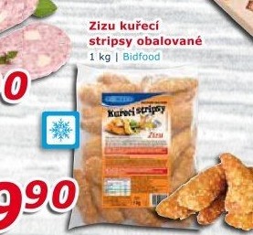 Obalované kuřecí stripsy mražené Zizu