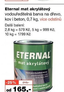 Akrylátová barva mat Eternal