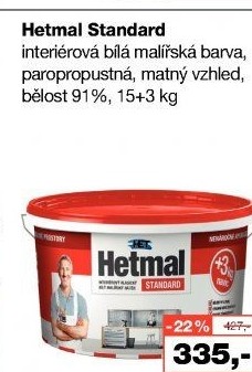 Barva interiérová Hetmal Standard Het