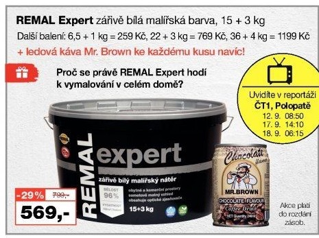 Malířský nátěr Expert Remal