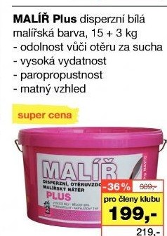 Malířský nátěr Malíř Plus