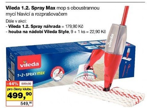 Mop Spray Max 1.2 Vileda - náhrada