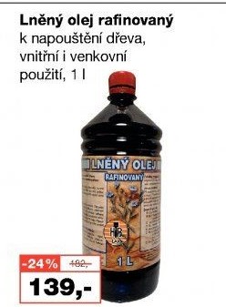 Olej lněný rafinovaný HB-Lak