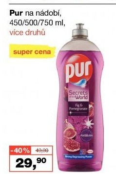 Prostředek na nádobí Pur