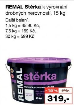 Vyrovnávací stěrka Remal