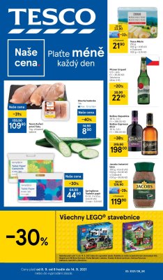 akční leták Tesco 8.9.2021-14.9.2021