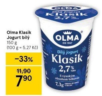 Bílý jogurt Klasik Olma
