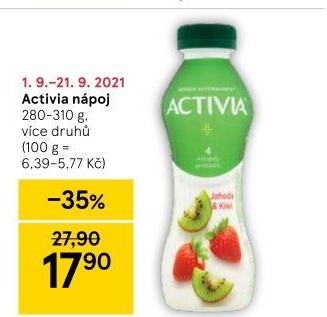 Jogurtový nápoj Activia Danone