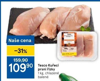 Kuřecí prsní řízky Tesco