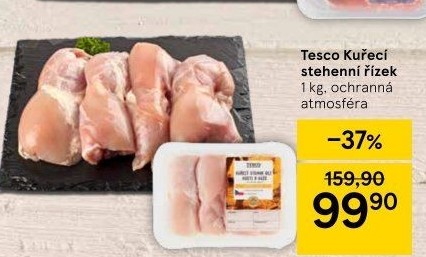 Kuřecí stehenní řízky Tesco