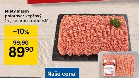 Maso mleté vepřové Country menu