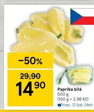 Paprika bílá