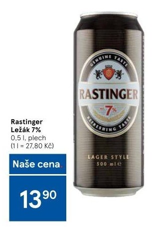 Pivo ležák Rastinger