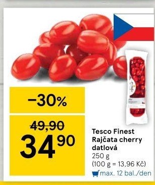 Rajčata cherry Tesco Finest