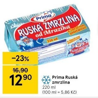 Ruská zmrzlina Prima