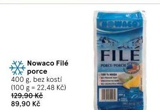 Rybí filé bez kosti mražené Nowaco