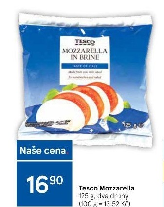 Sýr Mozzarella Tesco