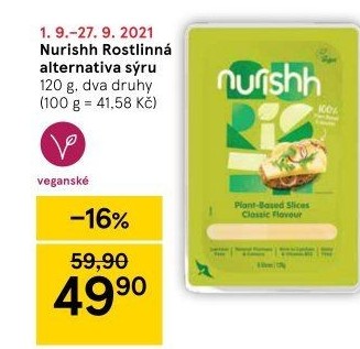 Sýr rostlinný Nurishh