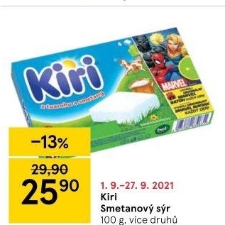Sýr tavený Kiri