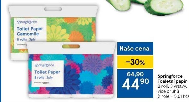 Toaletní papír 3vrstvý Springforce