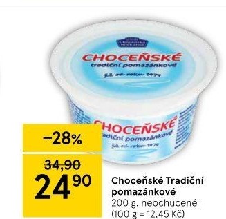 Tradiční pomazánkové Choceňské