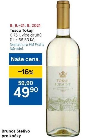 Vína Tokaji Tesco
